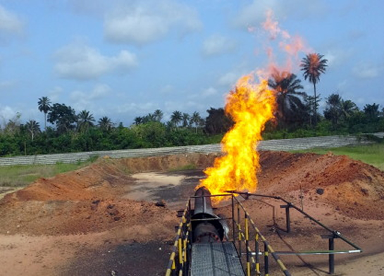 INVESTIGATION (Part 2): How decades of gas flaring is harming Nigerians by Ben Ezeamalu A Shell gas flare site at Rumuekpe